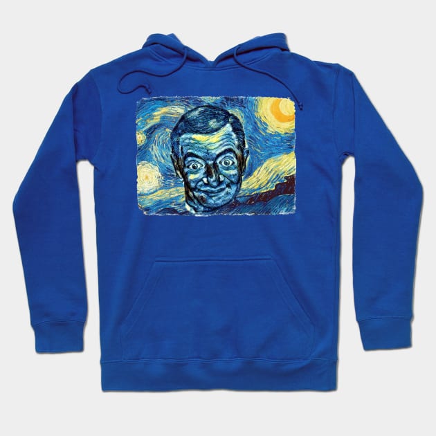 Mr. Bean Van Gogh Style Hoodie by todos